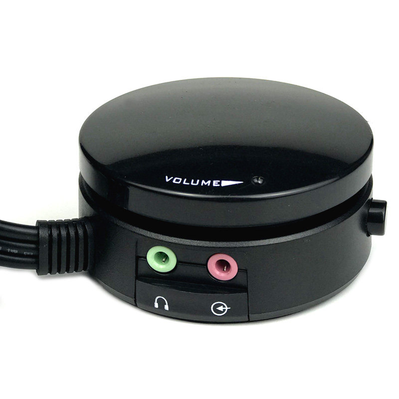 电脑线控耳机音响音箱通用旋钮音量调节器麦克线控