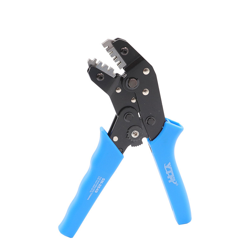 端子sn-2549压线冷压钳棘轮式欧式绝缘插簧压接压线钳