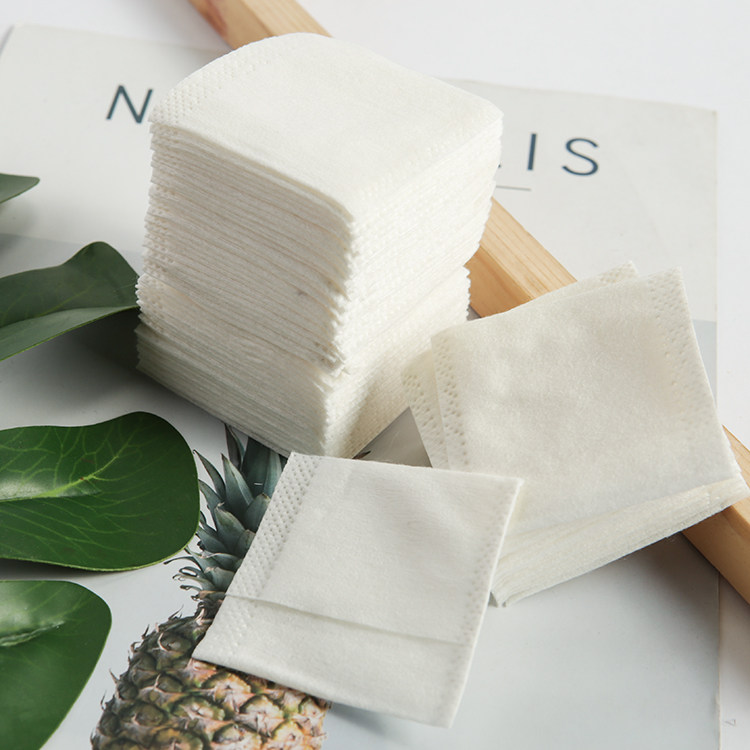 原单纯棉一次性粉扑手指插袋式面卸妆爽肤水厚款面扑