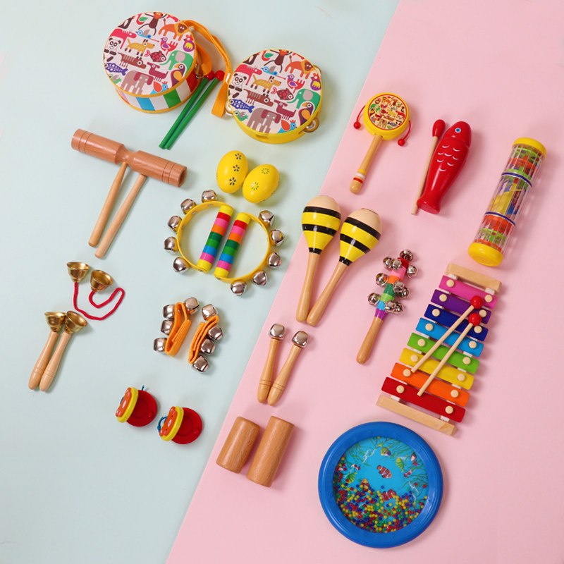 奥尔夫打击乐器幼儿园早教儿童乐器沙锤玩具手鼓敲打打击乐器