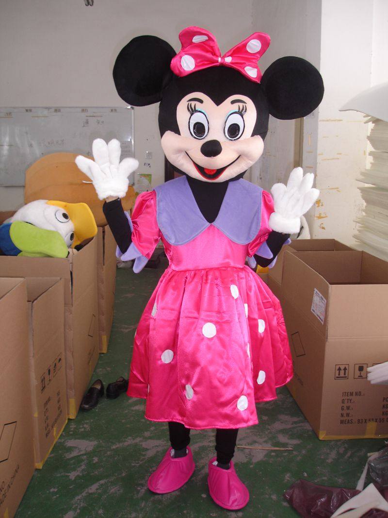 迪士尼米妮人偶服装行走卡通cos动物头套道具cosplay配件