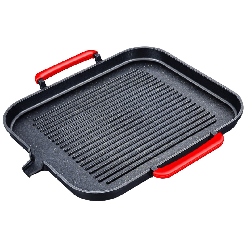 烤盘卡式炉麦饭石不粘锅电磁炉烧烤烤盘家用电陶炉韩式烧烤盘