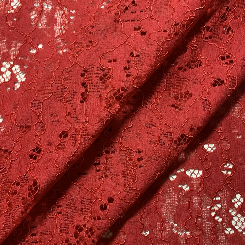 大红红色几何镂空车骨定位柔软睫毛蕾丝布料海绵垫