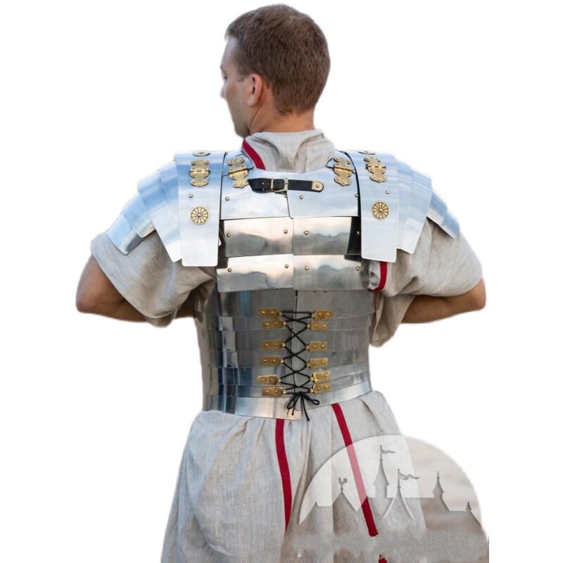 海外代购roman手作复古中世纪罗马骑士黄铜不锈钢胸甲cosplay配件