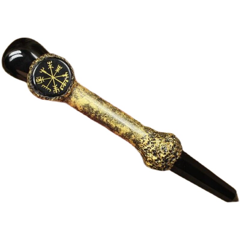 英国代购black手作黑色曜石维京符文罗盘指南针其它