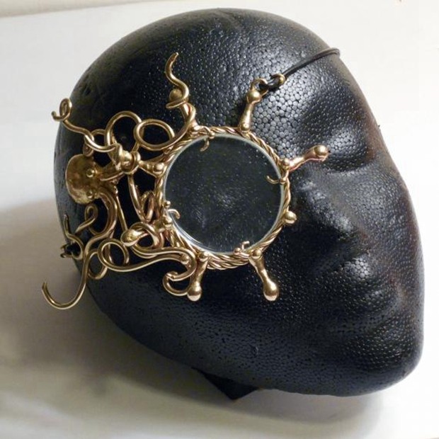 美国代购octopus手作蒸汽朋克特别章鱼独眼单眼太阳眼镜