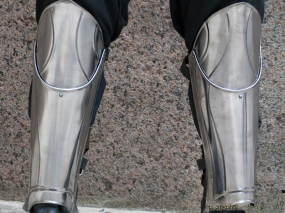 other乌克兰代购手作仿古中世纪角色扮演不锈钢护腿盔甲cosplay配件