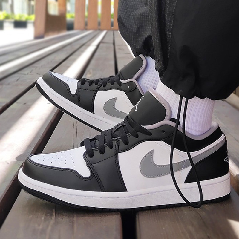 airjordanlowaj1黑白灰影子男子低帮运动篮球篮球鞋