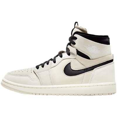 air jordan 1 zoom aj1 cmft白帆色奶茶米白黑白篮球鞋ct0979-100本场