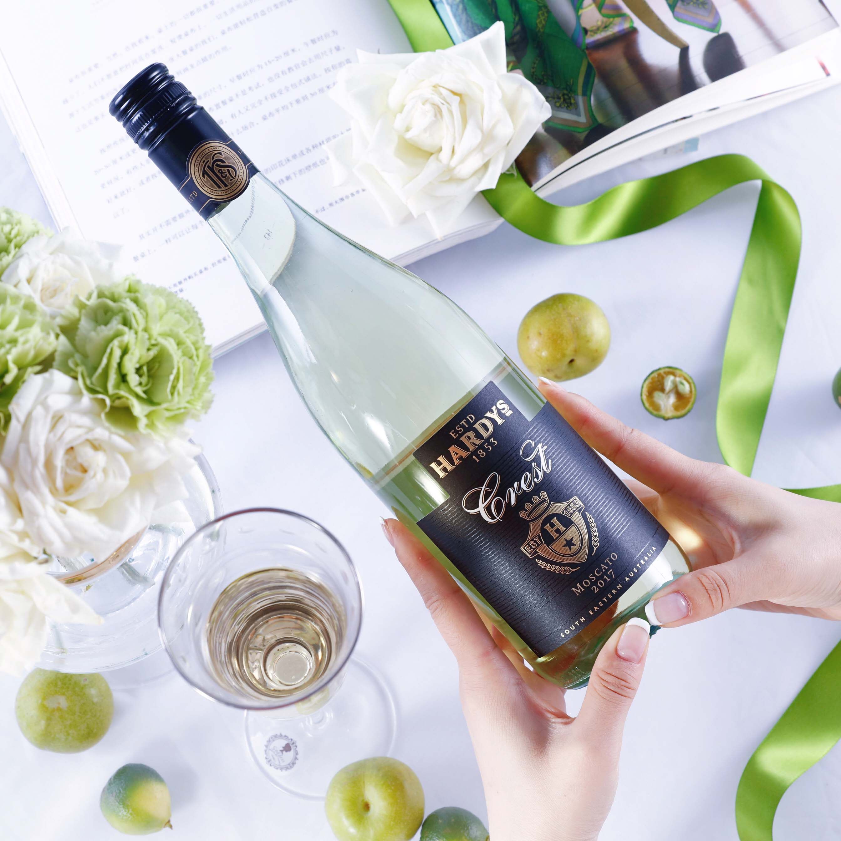 爆款小甜水两支套装!hardys甜白安伯利莫斯卡托低度甜起泡