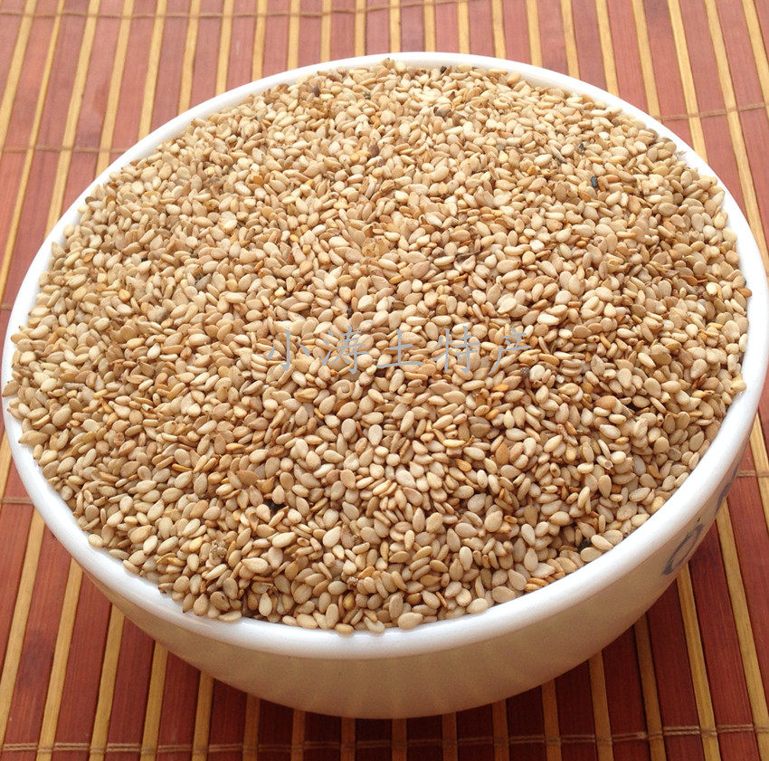 新货生白芝麻带皮驻马店农家天然无漂白榨油500g包邮