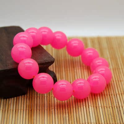 贵族蜜蜡琥珀粉色美人醉红手链粉红色蜜蜡手14mm20mm手饰