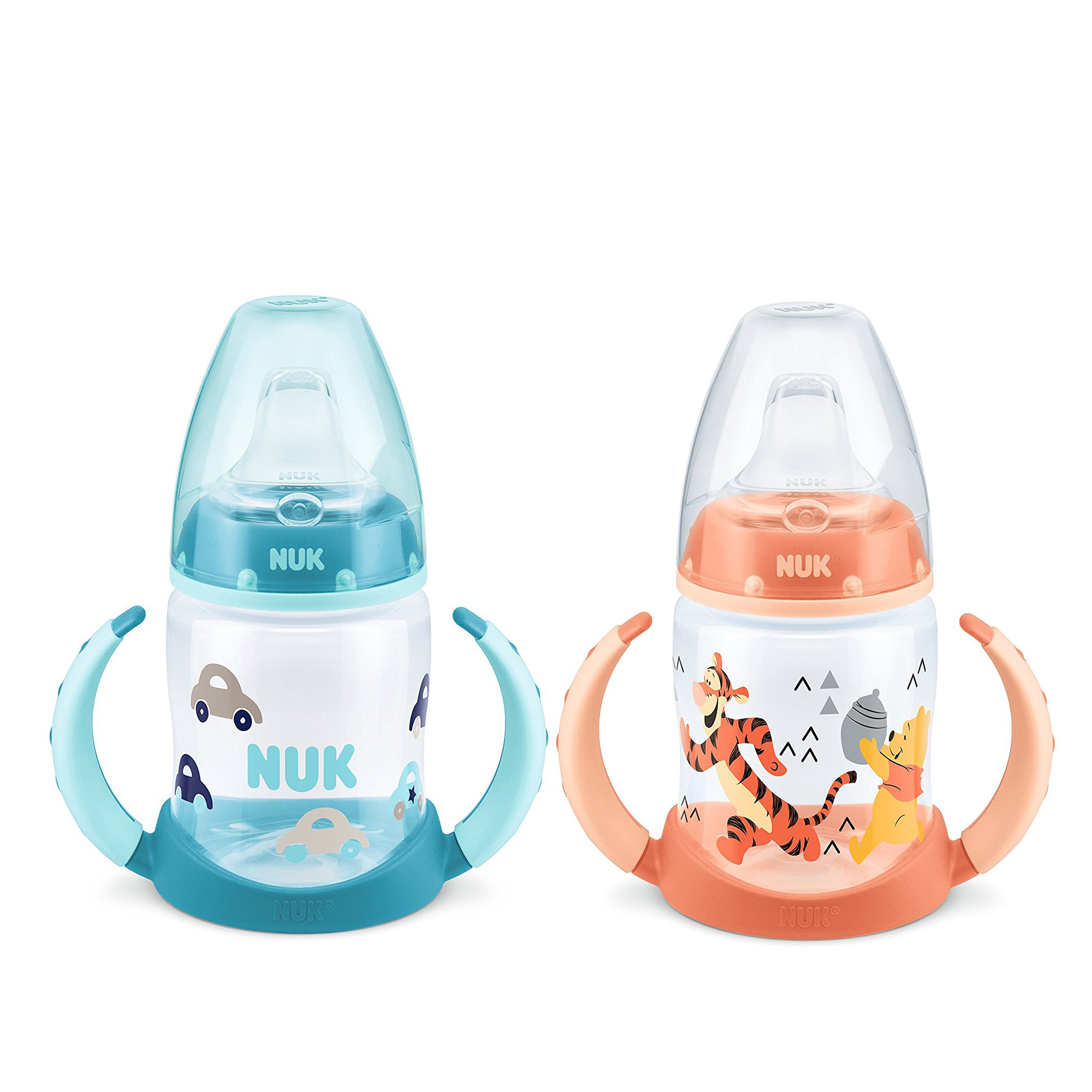 德国进口nuk婴儿学饮杯鸭嘴杯宝宝饮水杯防漏防摔硅胶嘴