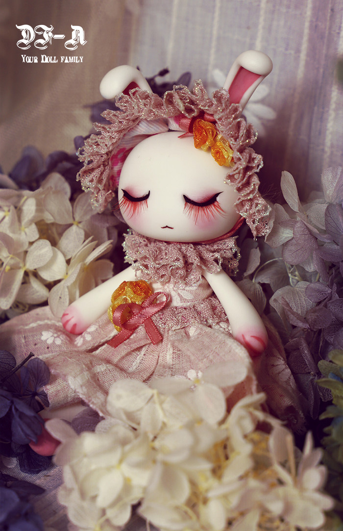 包邮送动物眠眼闭眼dfa眠眠兔子小动眼珠小宠bjd娃娃