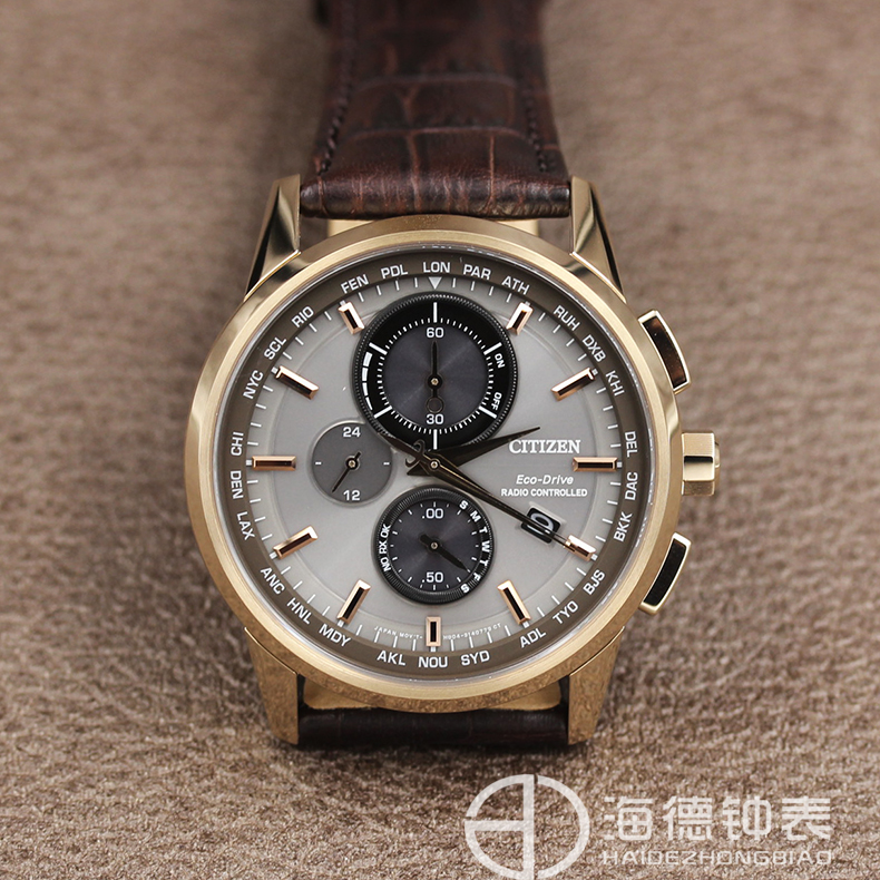 西铁城光动能万年历电波男手表AT8110-11A AT8113-12H AT8110-61L