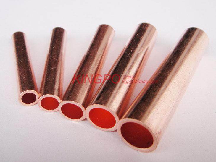 包邮国标连接管型接线端子电线铜管直接直通线耳gt240接线端子