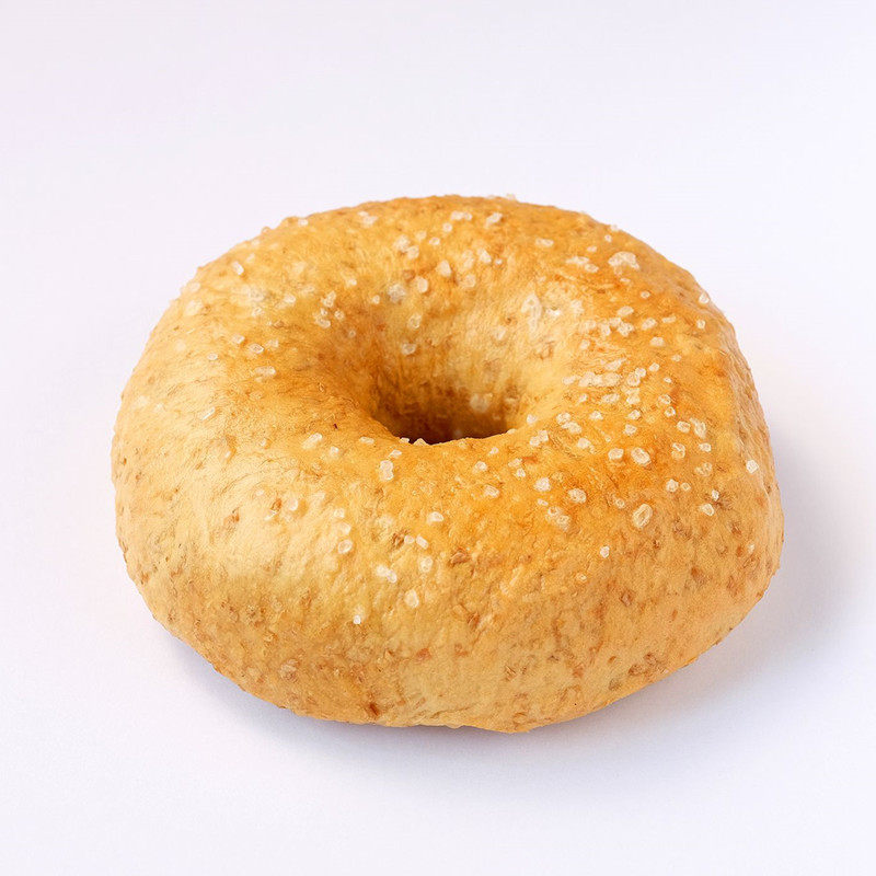全麦素食贝果面包百吉贝谷麦香低糖健身代餐传统西式糕点