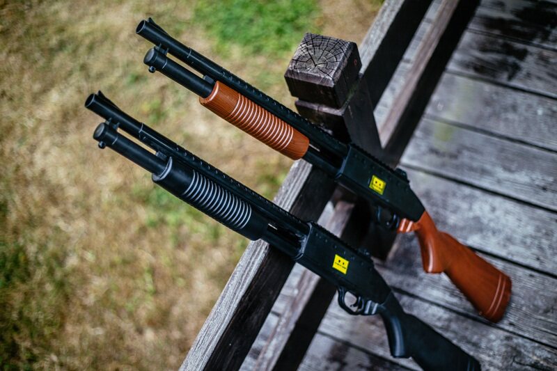 可抛壳黄河手动单发霰弹s1897散弹来复m90来福水弹枪绝地求生玩具