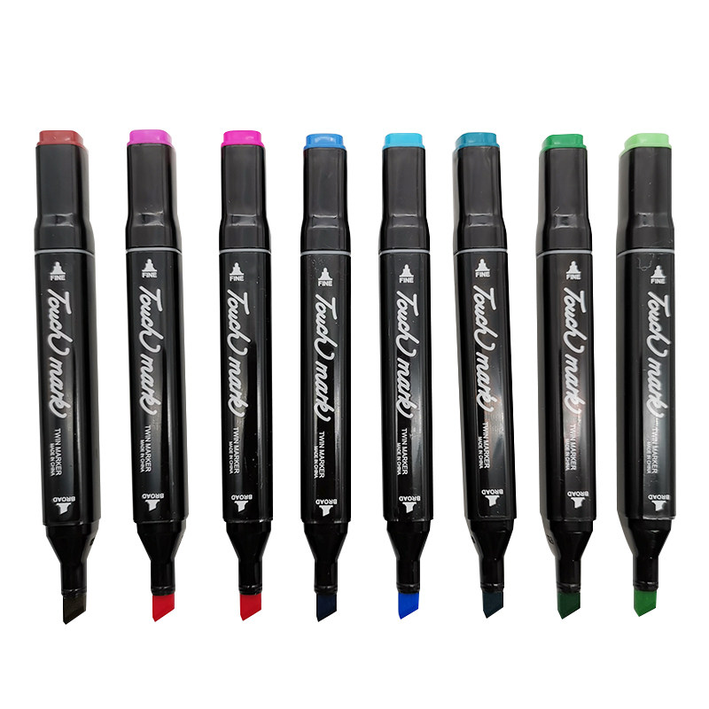 touchmark马克笔套装学生彩色双头油性3040色动漫60色80色带底座