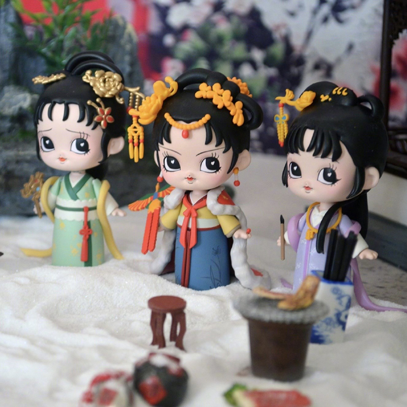 红楼梦系列盲盒之开辟鸿蒙中国风潮流古代女子手办可爱摆件确认款