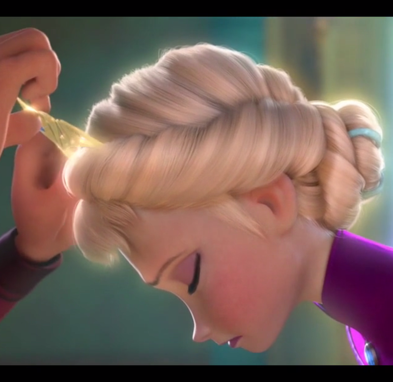 冰雪奇缘假发爱莎女王艾莎公主发髻cos盘发其它假发