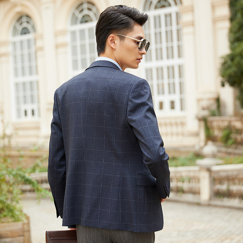 外套busen步森森春秋季男士休闲潮流小西西装西服