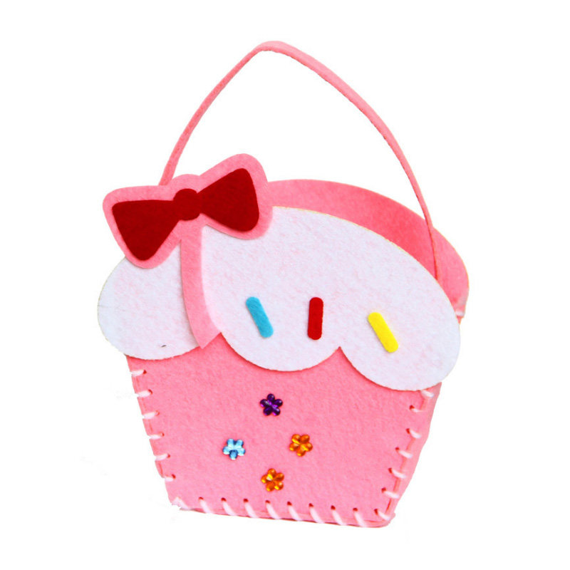 儿童手工手工制制作材料幼儿园亲子diy创意意包包手工创意粘贴类