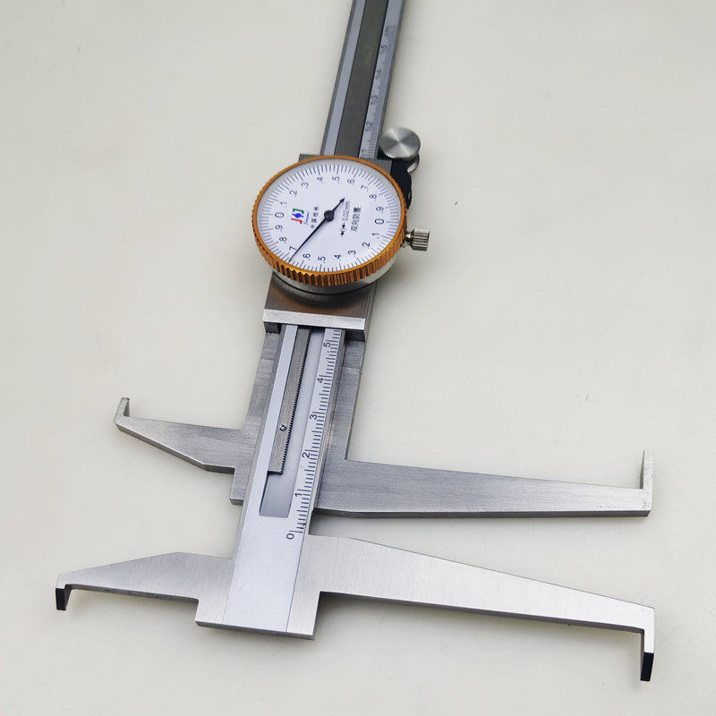 桂林精密双钩上下爪带表内沟槽卡尺9150200mm带表卡尺