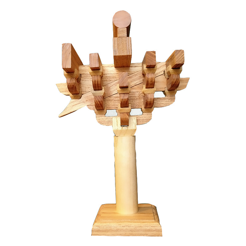 斗拱宋式五铺作斗拱模型古建筑模型可拆卸教学教具拼装木雕摆件