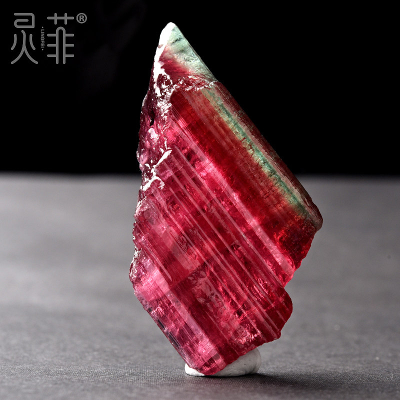 碧玺收藏尼日利亚原石吊坠一物一图老矿彩虹原矿项链项坠