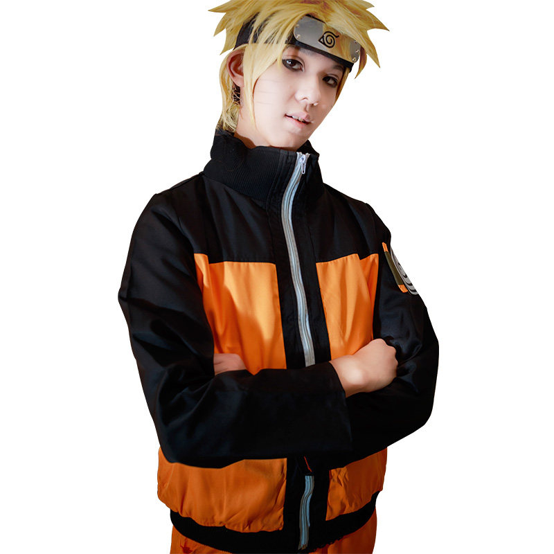 日本动漫火影忍者衣服儿童cosplay服装男火影鸣人cosplay男装