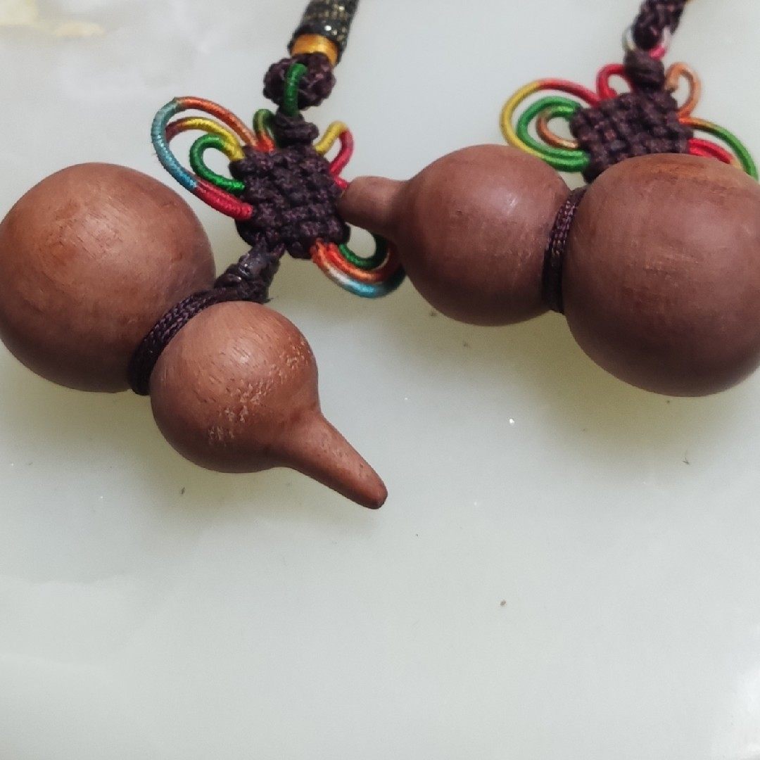 阳性雷击枣木葫芦挂坠自然项链随身手把男女葫芦