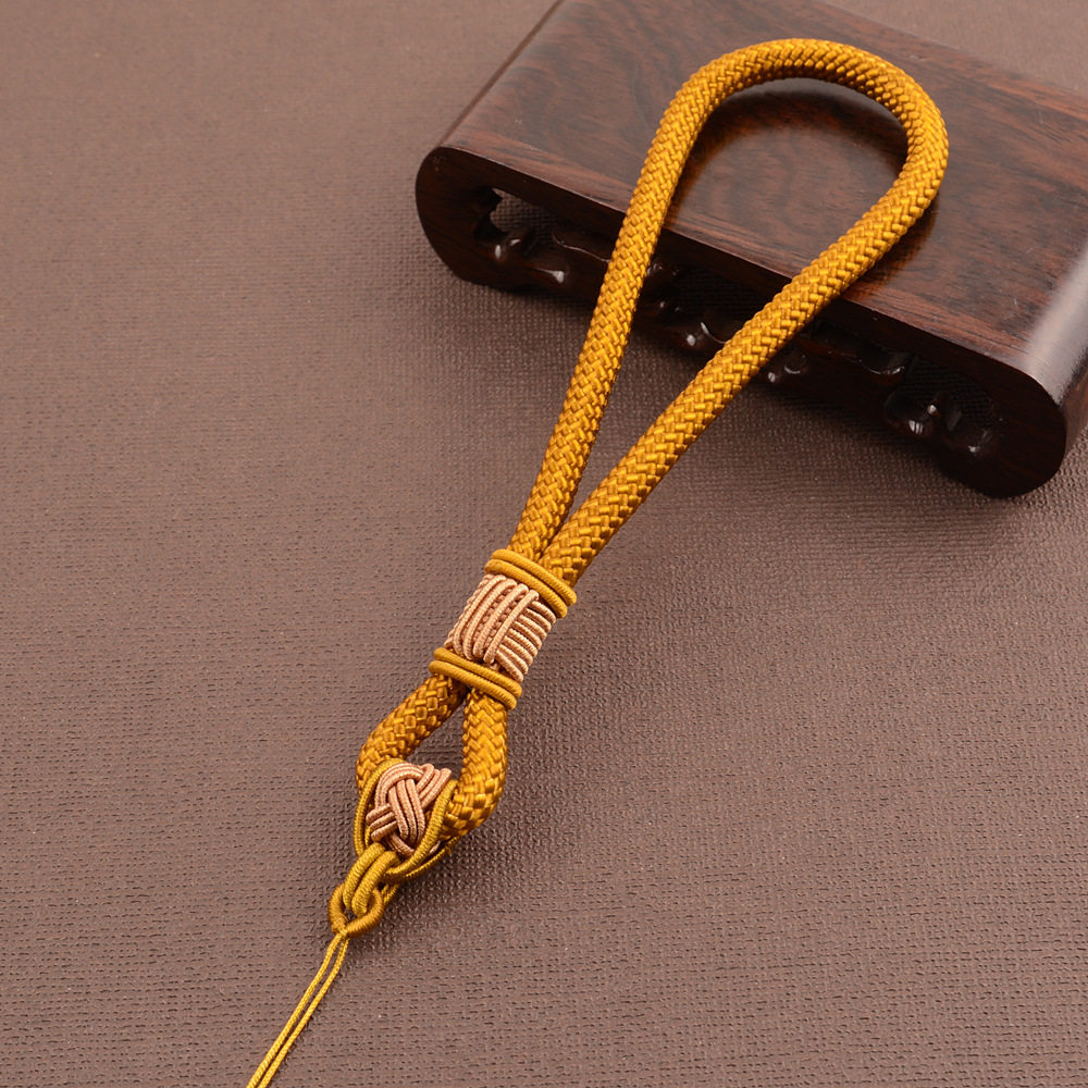 手把件挂文玩把玩绳子汽车钥匙翡翠玉器短款绳