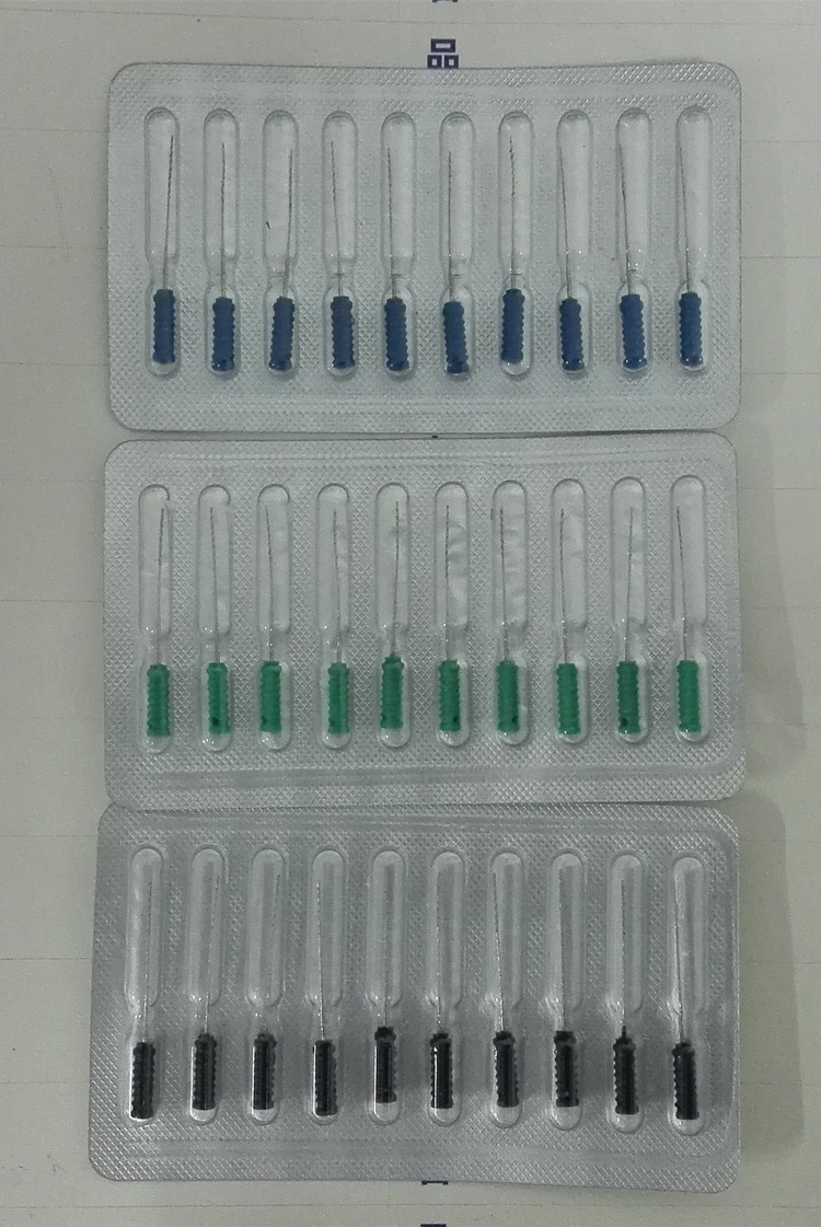 牙科材料 口腔材料 带柄拔髓针 后牙拔髓针 10支每板 型号齐全