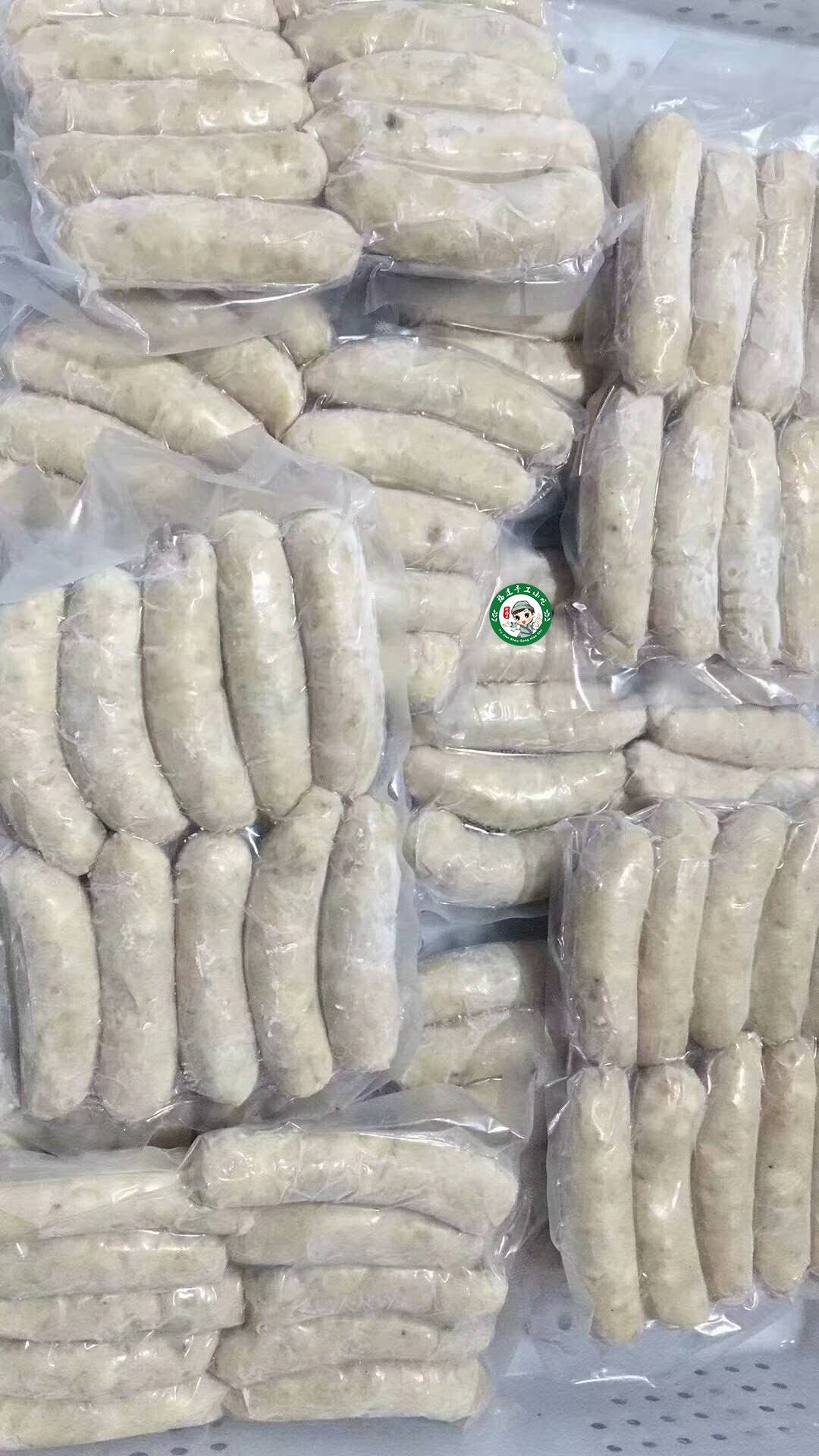 4件包邮 手工墨鱼香肠 白墨鱼肠 10根/包热狗肠香肠烧烤肠脆皮肠