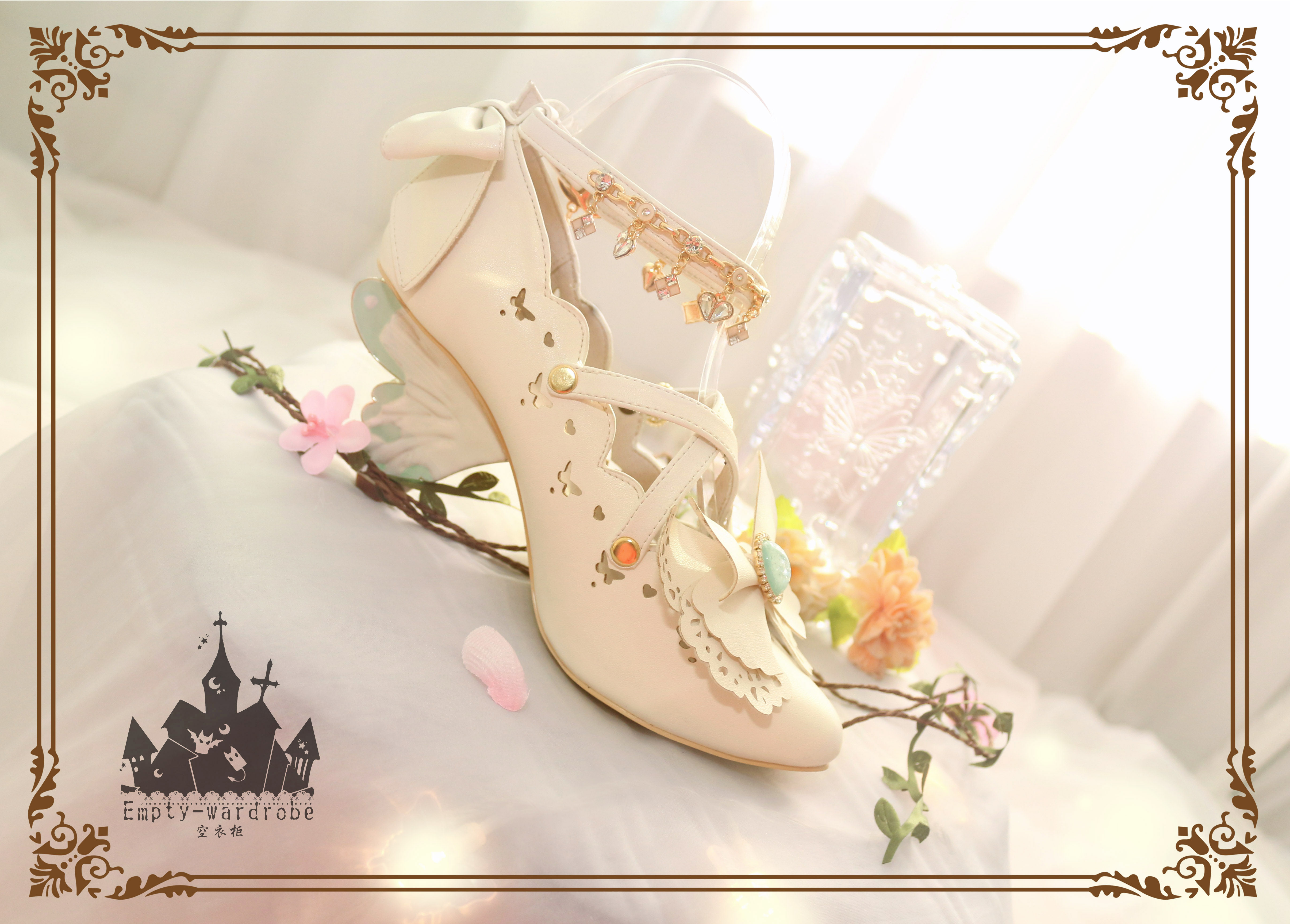 衣柜lolita蝶恋花蝴蝶异形高跟鞋妖精王国精灵之语单鞋