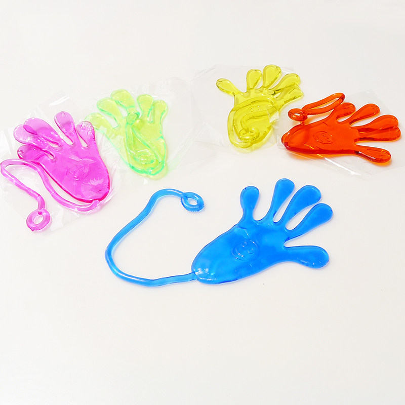 怀旧玩具弹性伸缩粘性手掌爬墙发泄整蛊小手创意