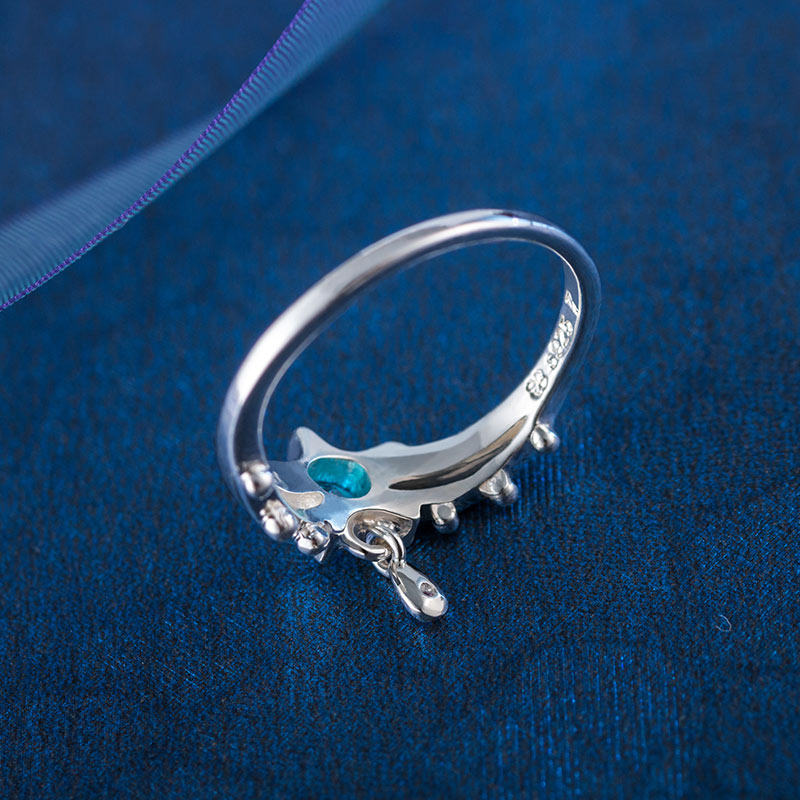 秦时明月戒指国漫周边雪女妃雪盈盈幸运石动漫指环动漫手表