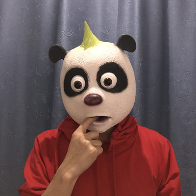 疯狂动物城外星人头套绿色鱼人面具绿鱼人可爱搞怪恶棍搞笑哈士奇