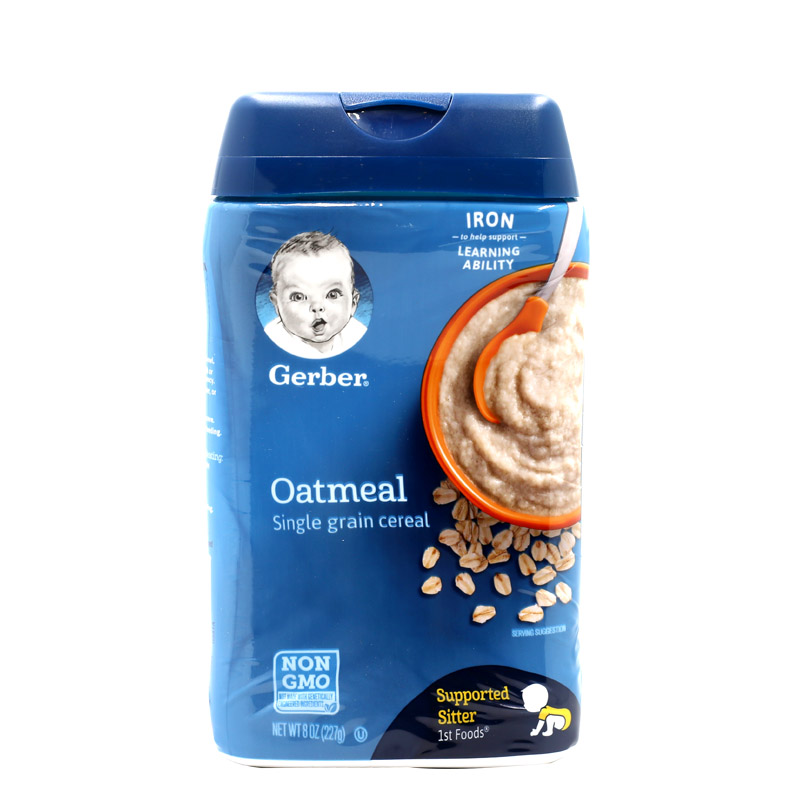 美国进口嘉宝2段强化铁锌混合米粉婴儿盒装米粉