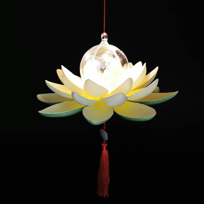 花灯新款手提莲花汉服荷花灯笼古风拍照漫展荷花灯