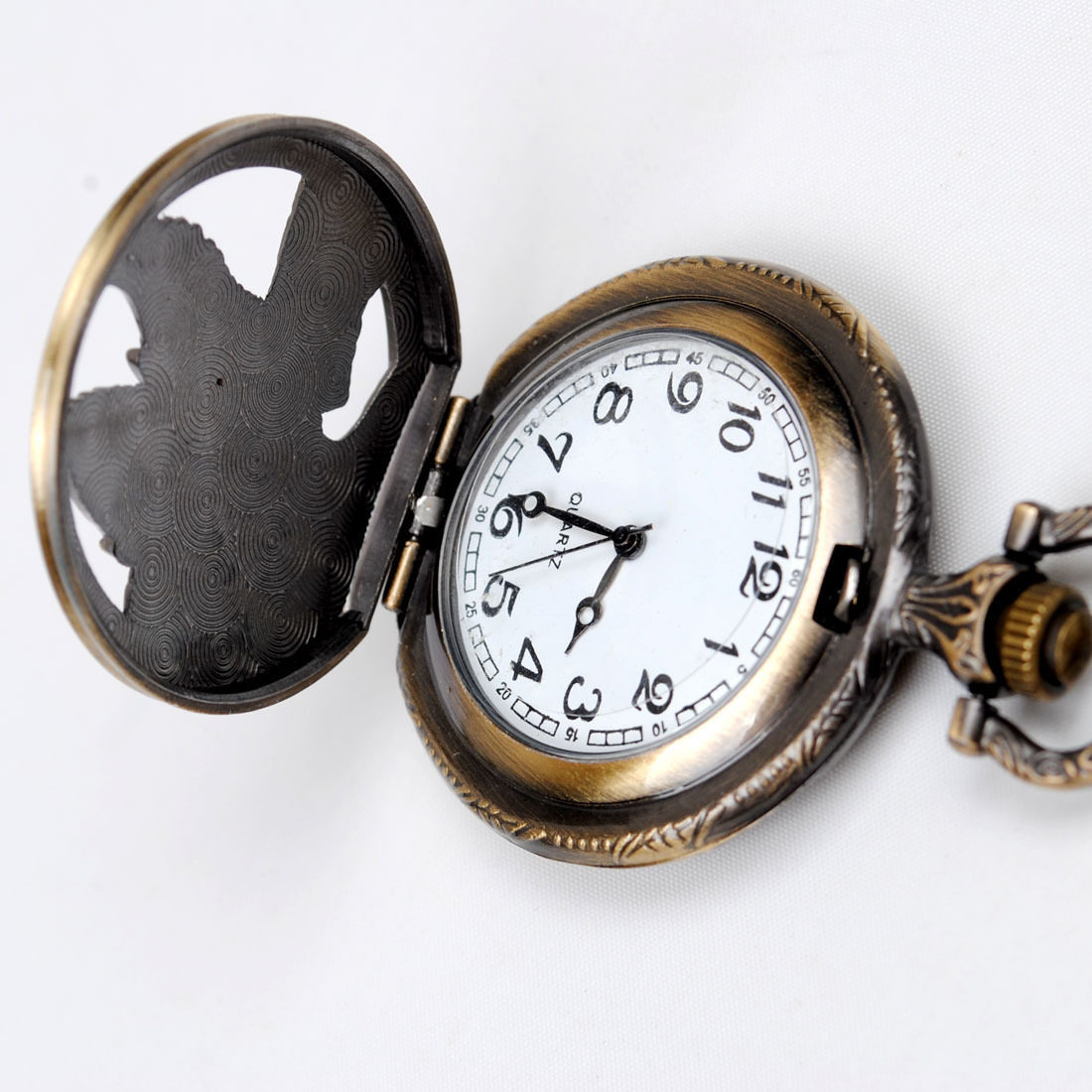 老鹰捉食复古大号古典镂空霸气怀表仿古石英表怀表