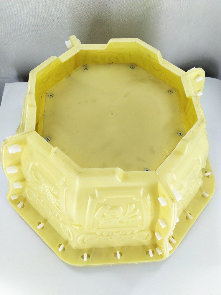 八角形花盆模具盆水泥花盒磨具自制加厚欧式二代新款底部灌浆