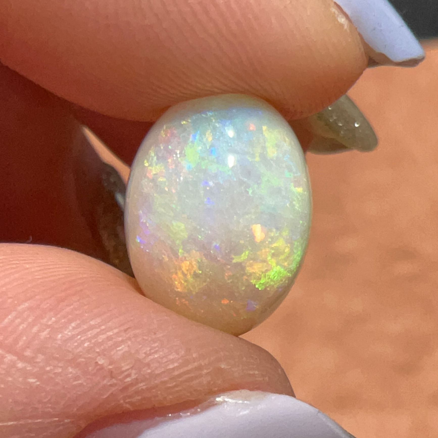 欧泊精品light澳大利亚白欧泊彩色宝石天然裸石珠宝珠宝奇石