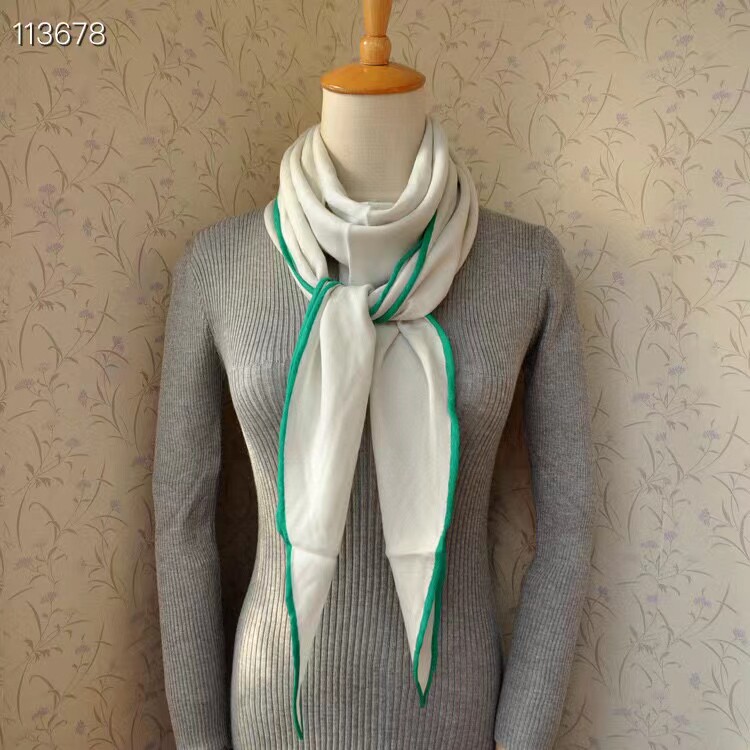 tong三角巾丝绒款式人字优雅浅绿色高货品质外贸围巾