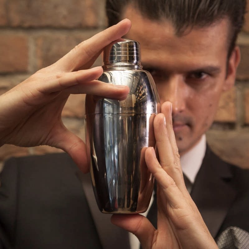 日本进口三段式酒壶birdy正品shaker不锈钢调酒酒器调酒器