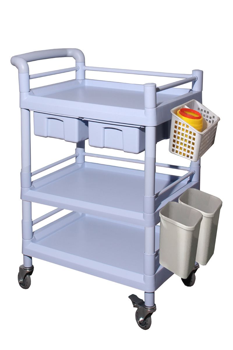 美容医院用护理治疗车abs多功能小推车护士仪器车手术推车送药车