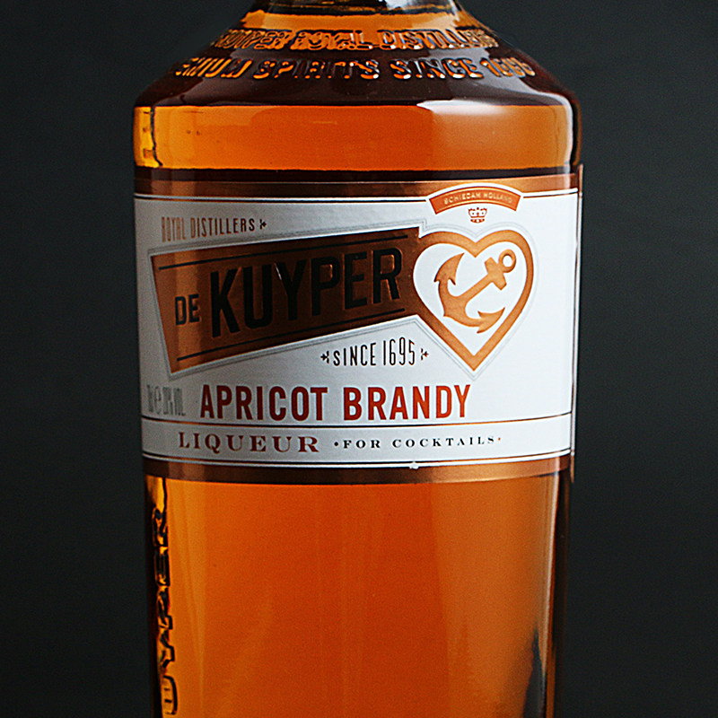 凯堡杏味白兰白兰地地力娇酒dekuyperapricotbrandy力娇酒