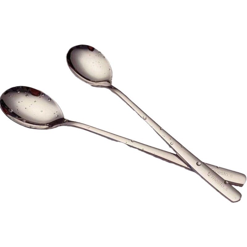 德国ernestos304不锈钢食品加厚长柄汤勺饭勺西餐汤匙西餐勺