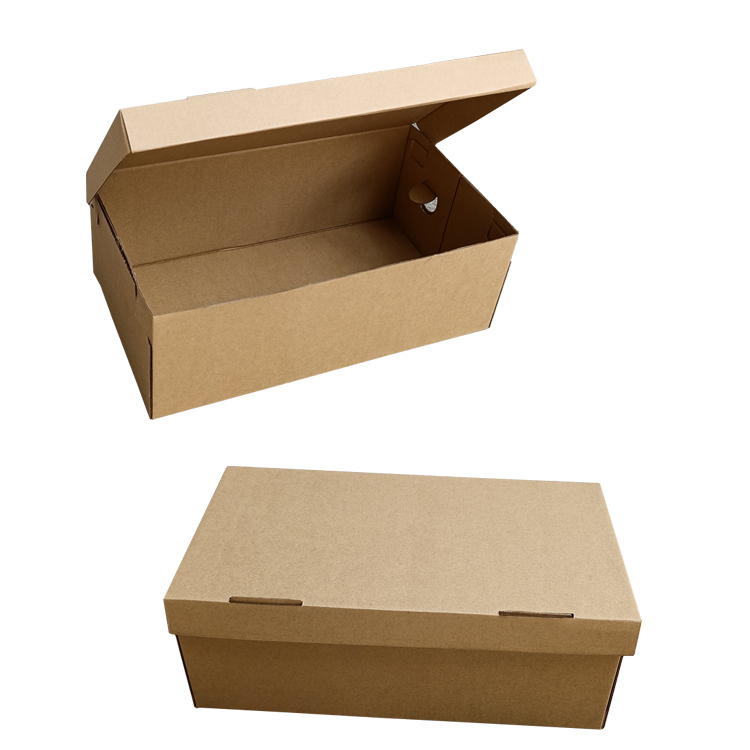 鞋盒环保纸盒牛皮纸翻盖男女鞋子包装盒宿舍收纳鞋盒